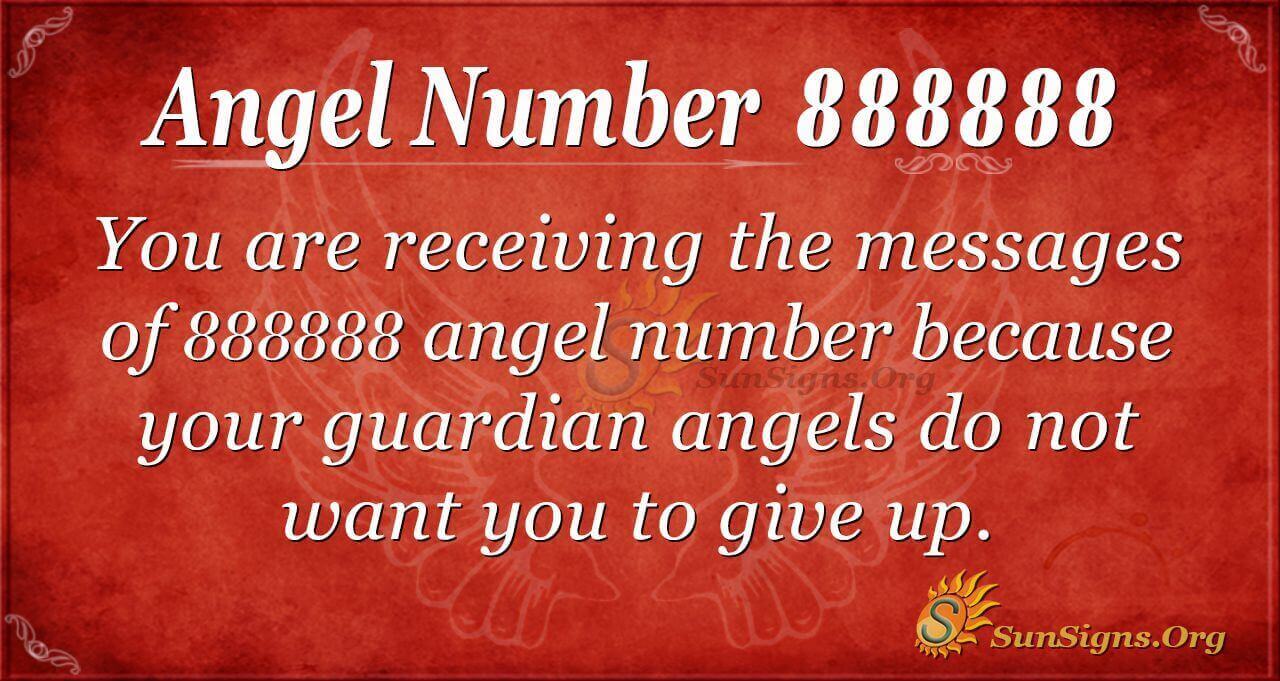  Numéro d'ange 888888 Signification : Vos efforts seront récompensés