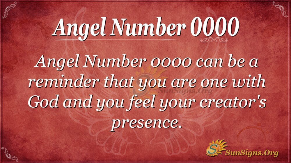  Signification du nombre d'anges 0000 - Est-il bon ou mauvais ?