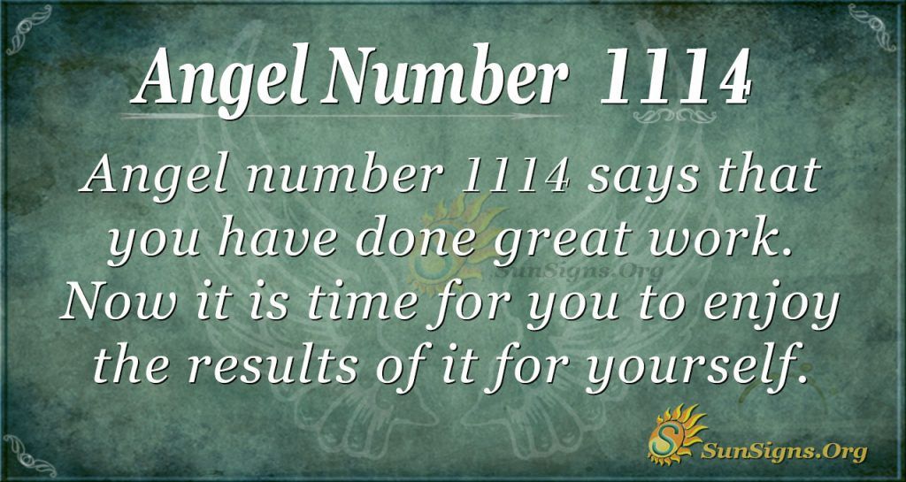  Numéro d'ange 1114 Signification : Soyez patient