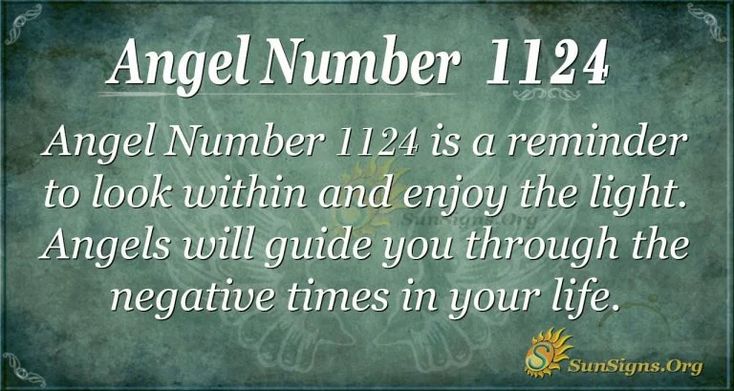  Anđeoski broj 1124 Značenje: Ne gubite nadu