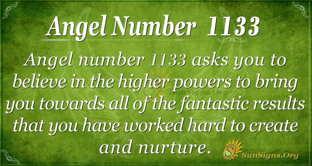  Angel Número 1133 Significado - Un signo de un gran futuro