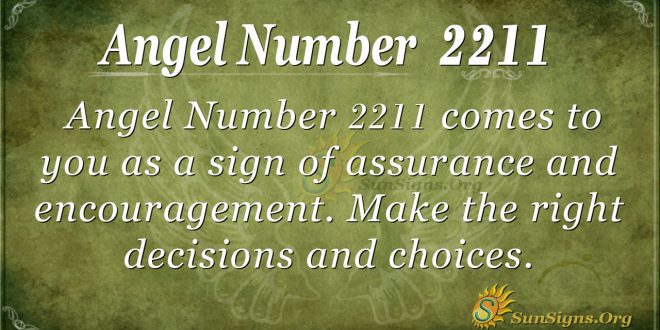  Signification du nombre d'anges 2211 - Un symbole d'assurance