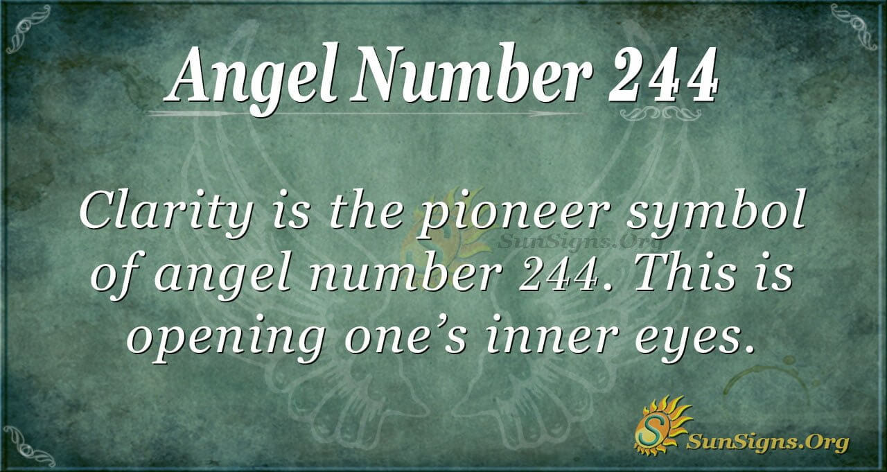  Anđeoski broj 244 Značenje: Ograničite svoja očekivanja