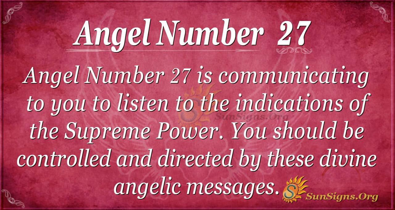  Signification du nombre d'anges 27 - Un signe de conscience spirituelle