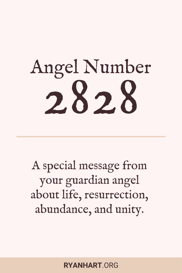  천사 번호 2828 의미 – 보상이 곧 제공됩니다
