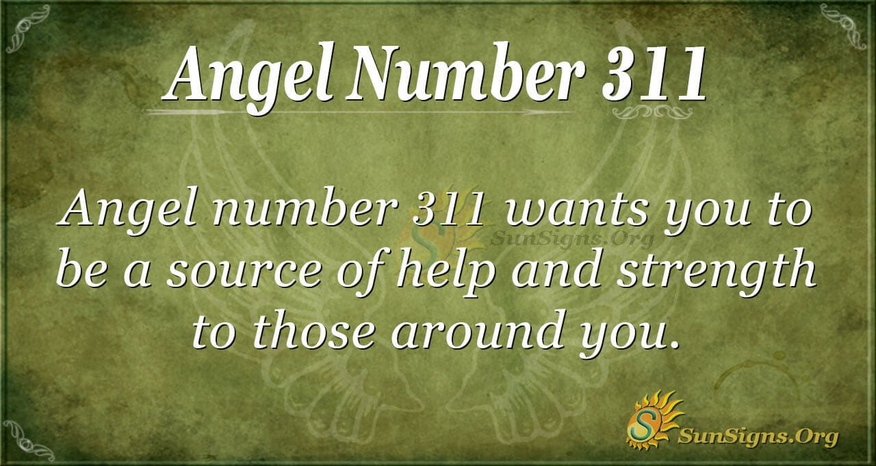  Numéro d'ange 311 Signification : Canaliser les ondes positives