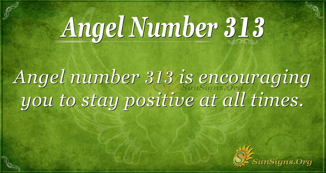  Numéro d'ange 313 Signification : Prendre un chemin spirituel