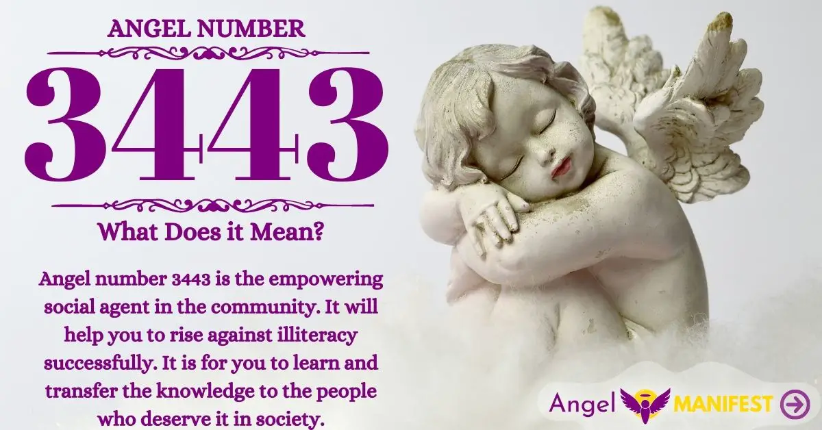  Numéro d'ange 3443 Signification : Autonomisation sociale