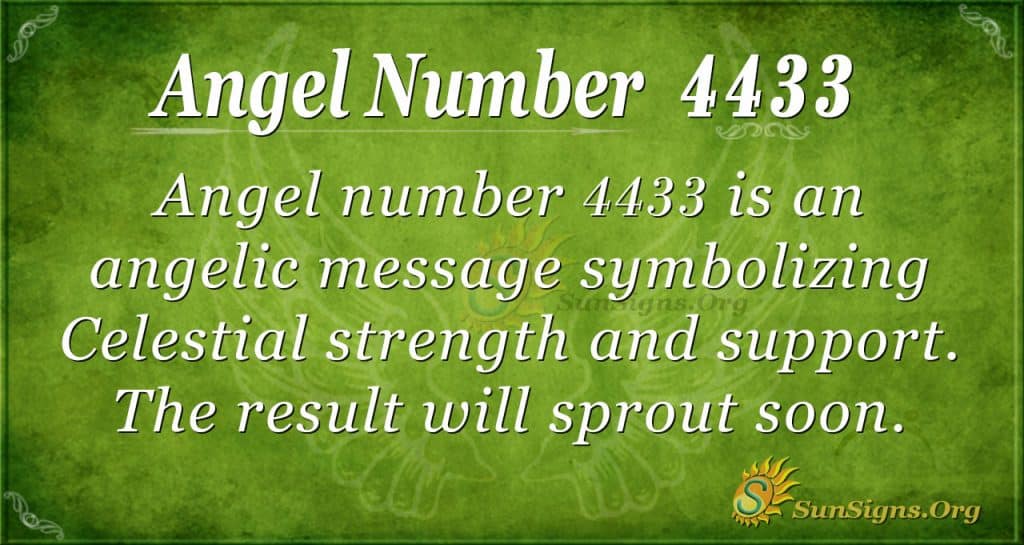  Ingli number 4433 Tähendus: Vaimne valgustumine ja ärkamine