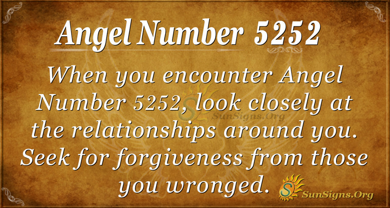  Angel Number 5252 Signification - Le pardon et la recherche d'un partenaire idéal