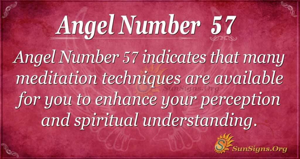  Signification du nombre d'anges 57 - Un signe de changements majeurs dans la vie