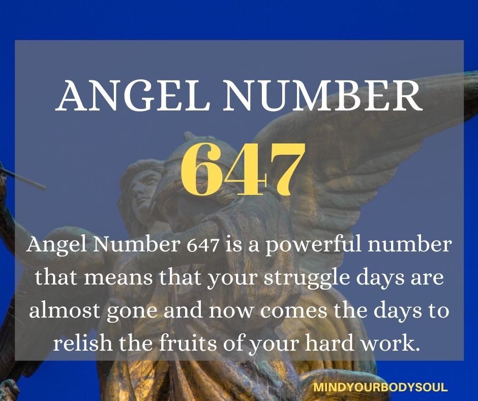  Angel Número 647 Significado: No tengas miedo