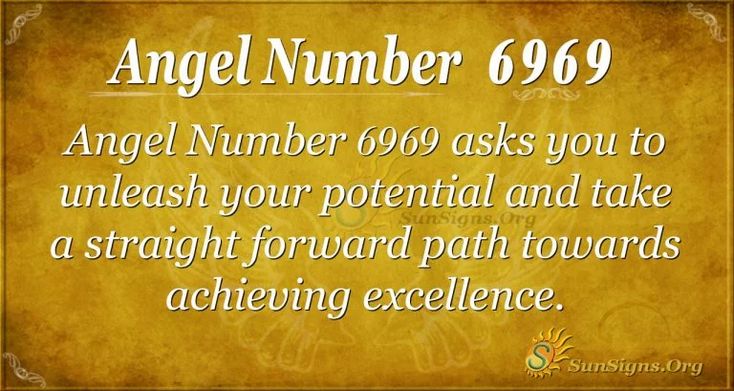  Anđeoski broj 6969 Značenje: oporavak i obnova