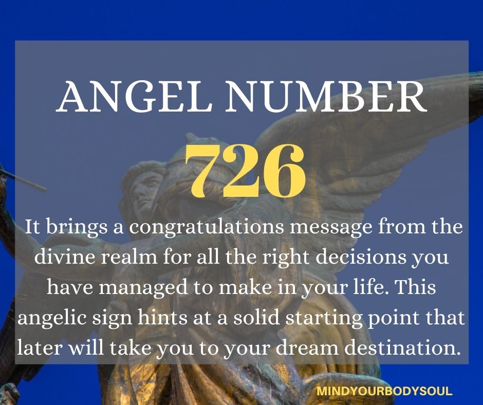  Numéro d'Ange 726 Signification : S'épanouir