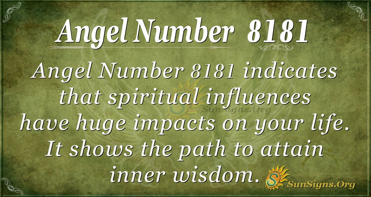  Numéro d'ange 8181 Signification : Le chemin vers la sagesse intérieure