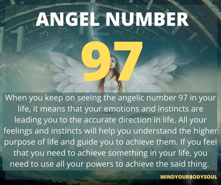  Angel Number 97 Meaning - Atteindre son potentiel