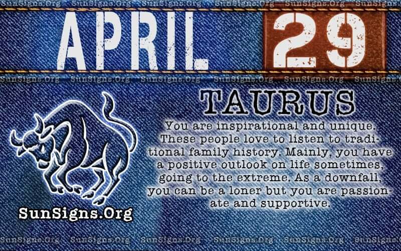  29 avril Horoscope du zodiaque Anniversaire Personnalité