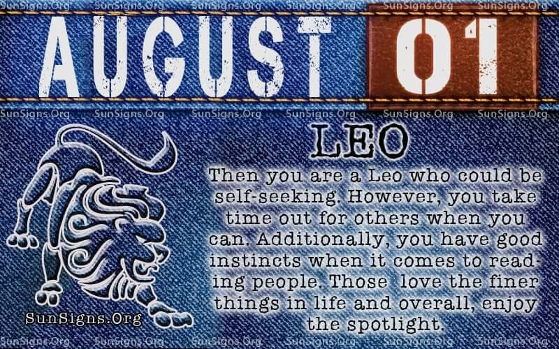  1er août Horoscope du zodiaque Anniversaire Personnalité