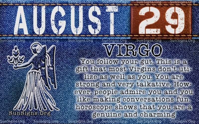  29 août Horoscope du zodiaque Anniversaire Personnalité