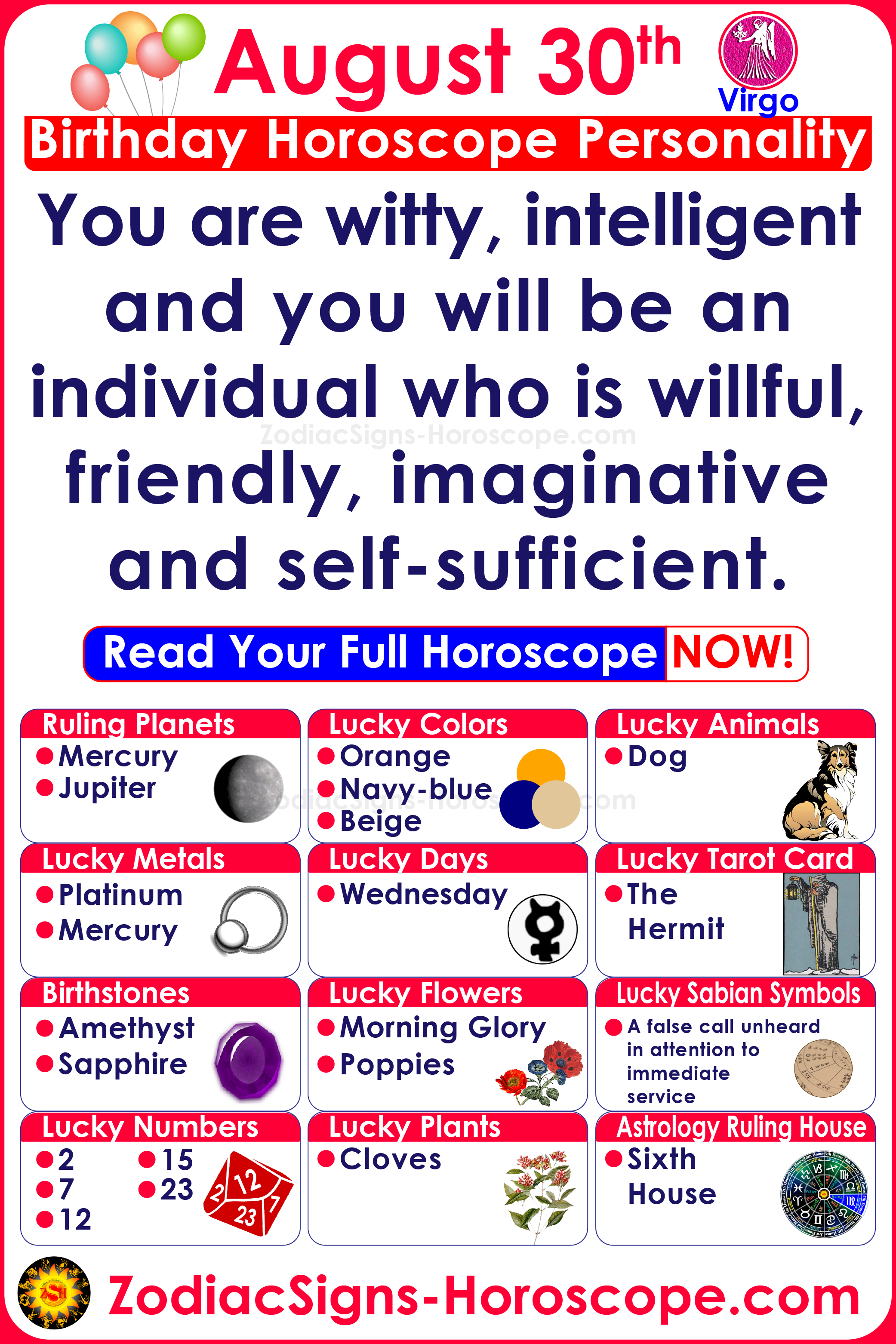  30. augusti horoskoop sünnipäeva isiksus