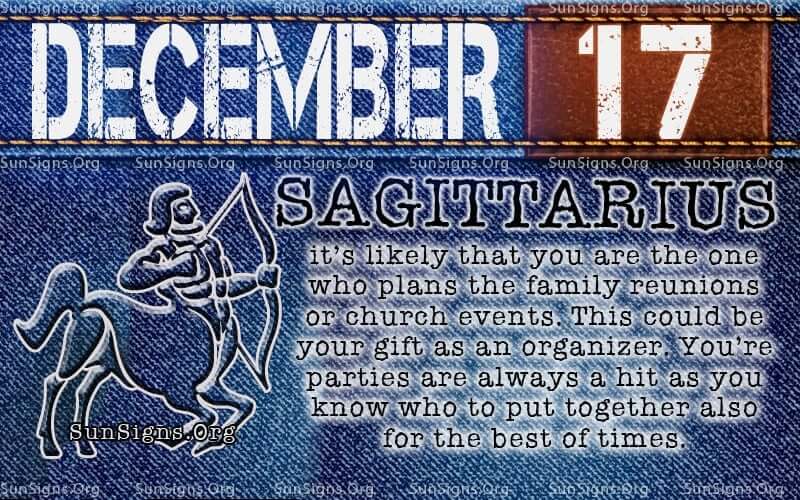  17 décembre Horoscope du zodiaque Anniversaire Personnalité