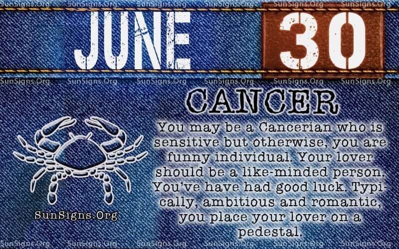  30 juin Horoscope du zodiaque Anniversaire Personnalité