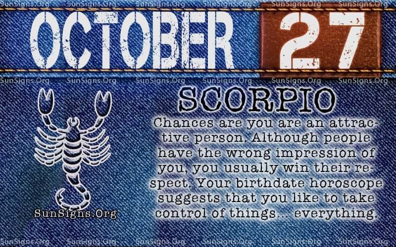  Horoskop za 27. oktobar Rođendan Ličnost